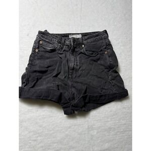 Garage Denim Womens Size 7 Black Denim Jean Shorts